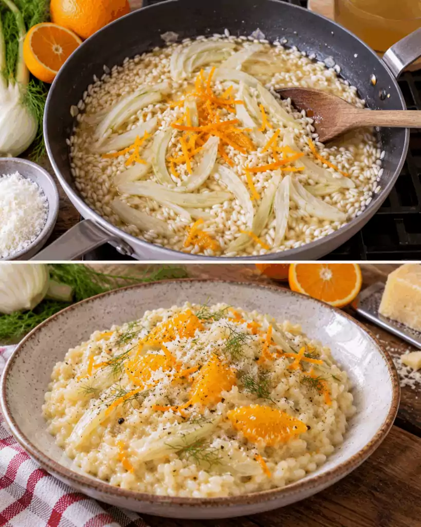 Risotto con Finocchi, Arancia e Pecorino Sardo – Sardegna