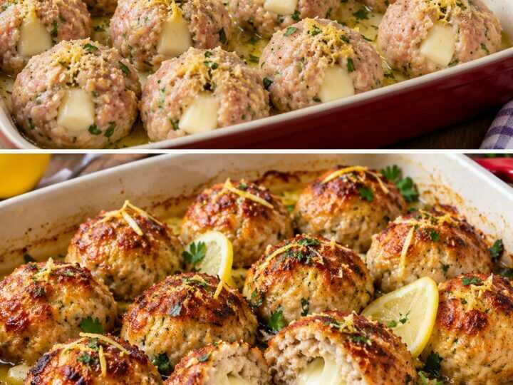 Polpette di Tacchino al Limone con Cuore di Scamorza