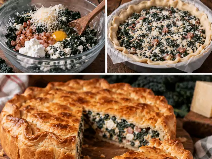 Torta Rustica con Cavolo Nero, Ricotta, Pancetta e Pecorino – Toscana