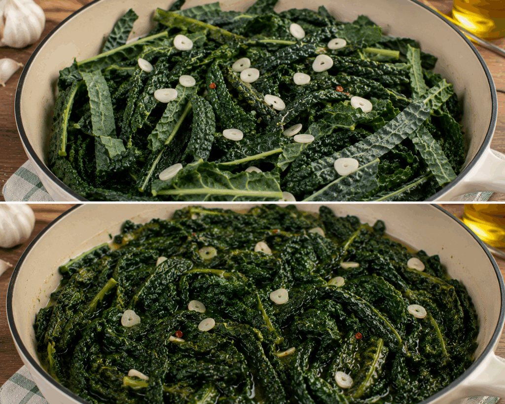 Cavolo Nero Stufato alla Toscana con Aglio – Toscana