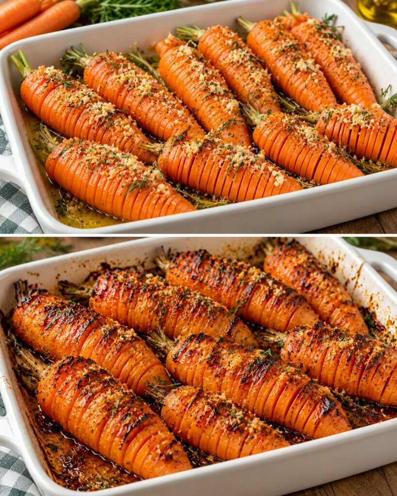 Carote a Fisarmonica Arrosto con Bordo Caramellato