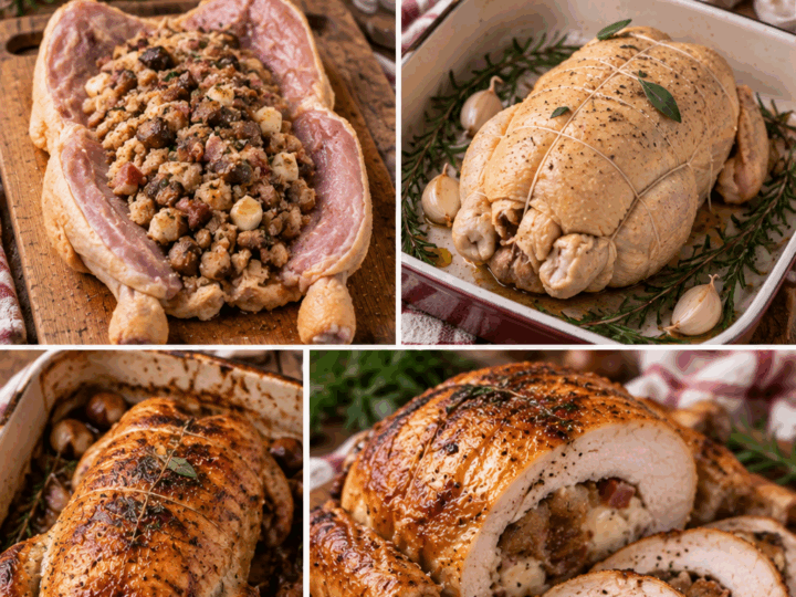 Pollo Ripieno di Castagne, Taleggio e Pancetta – Lombardia