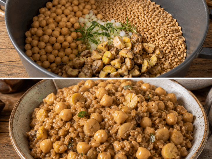 Farro con Ceci e Castagne alla Spoletina – Umbria