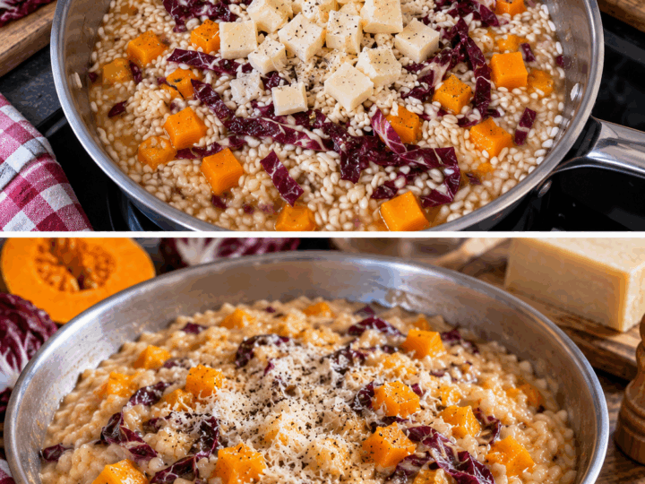 Risotto alla Zucca, Radicchio e Monte Veronese – Veneto