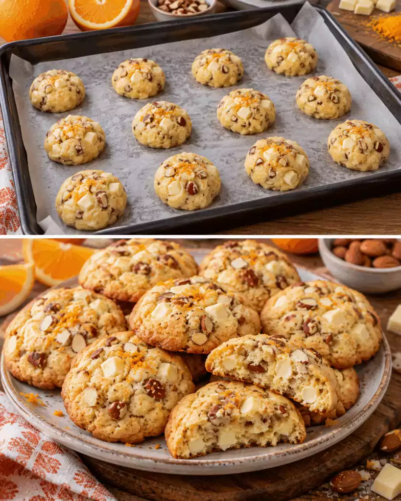 Biscotti Morbidi all’Arancia, Mandorle e Cioccolato Bianco – Sicilia