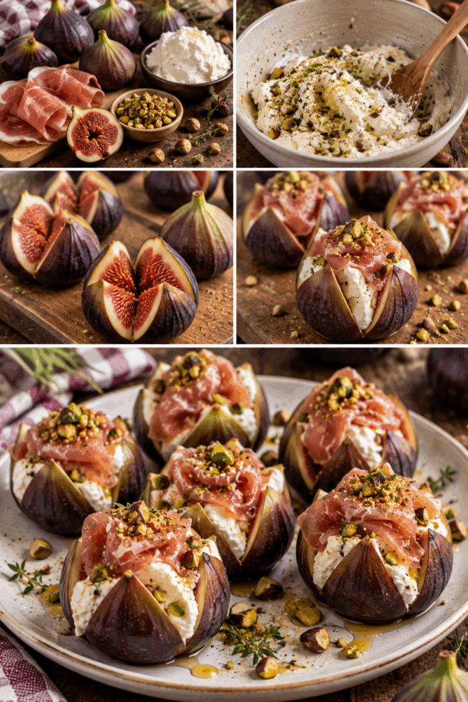 Fichi Freschi Ripieni di Robiola, Prosciutto Crudo e Pistacchi – Emilia-Romagna