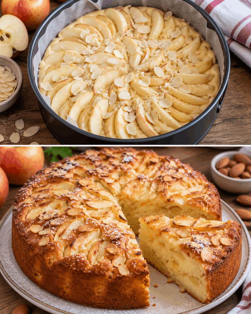 Torta Soffice alle Mele, Mascarpone e Mandorle Tostate – Lombardia