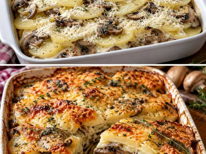 Sformato di Patate e Funghi a Strati