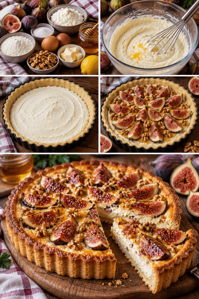 Crostata Morbida alla Ricotta, Fichi e Miele – Toscana