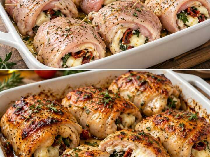 Cosce di Pollo Disossate con Cuore Filante