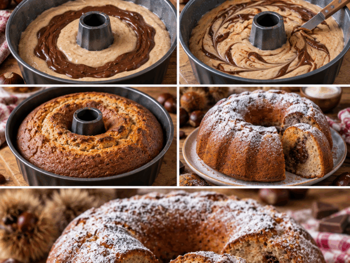 Ciambella Soffice alle Castagne con Ricotta e Cuore di Gianduia – Piemonte
