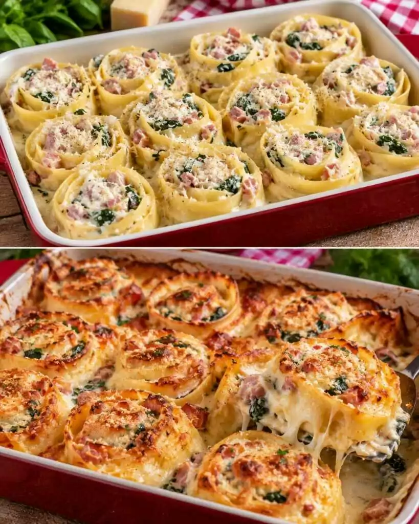 Pasta al Forno in Rosette con Ripieno Cremoso