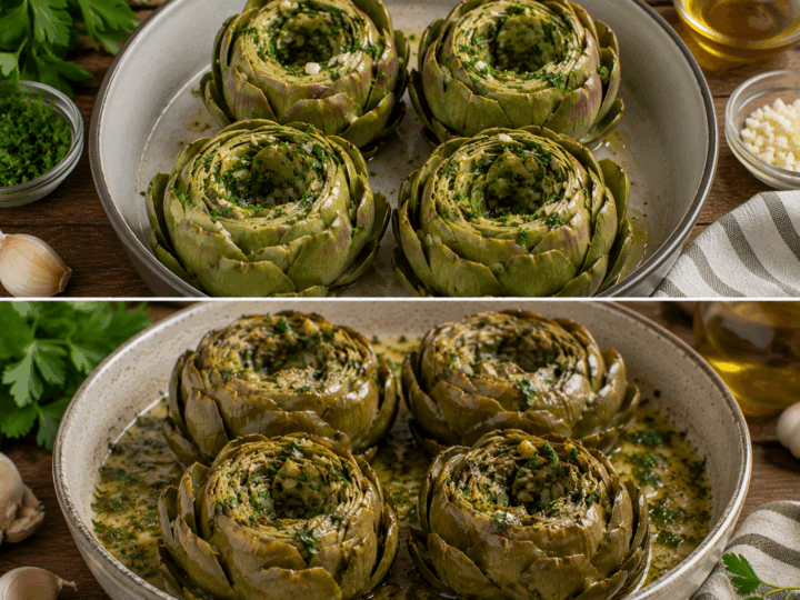Carciofi alla Romana con Mentuccia e Prezzemolo – Lazio