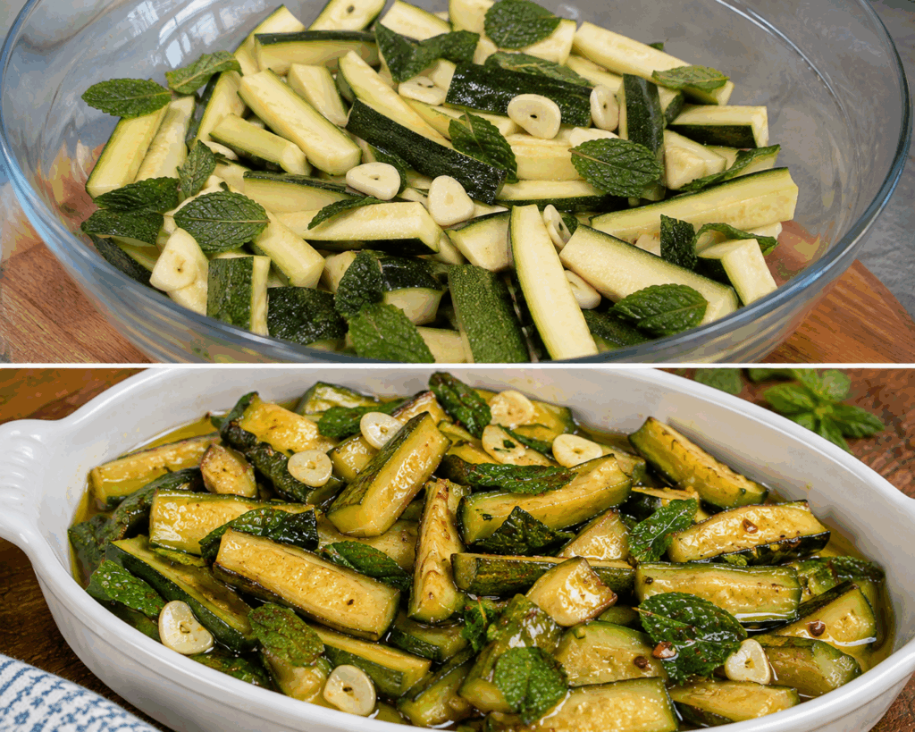 Zucchine alla Scapece Napoletane con Menta e Aglio – Campania