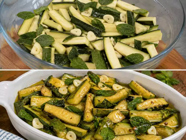 Zucchine alla Scapece Napoletane con Menta e Aglio – Campania