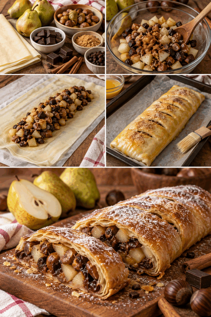 Strudel di Pere, Castagne e Cioccolato con Cannella – Trentino-Alto Adige