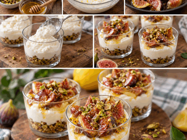 Crema di Ricotta al Limone con Fichi, Pistacchi e Miele – Sicilia