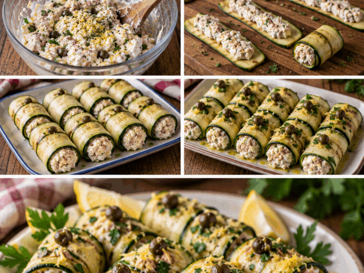 Cannoli Freddi di Zucchine con Ricotta, Tonno e Capperi – Sicilia