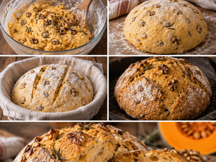 Pane Rustico alla Zucca con Noci e Rosmarino – Lombardia