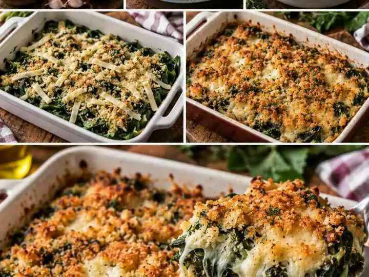 Cicoria Gratinata con Caciocavallo e Mollica Aromatica
