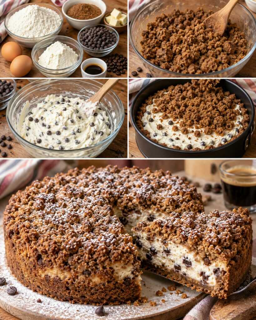 Sbriciolata al Caffè con Ricotta e Gocce di Cioccolato – Campania