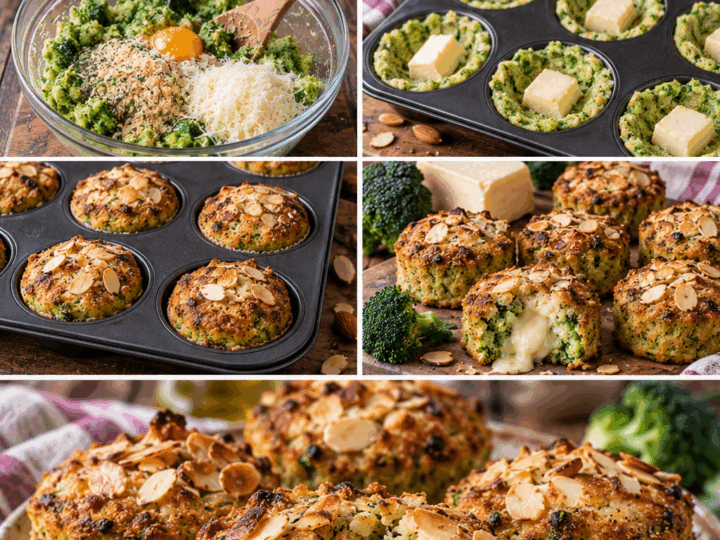 Tortini di Broccoli con Cuore Filante di Taleggio e Mandorle – Lombardia
