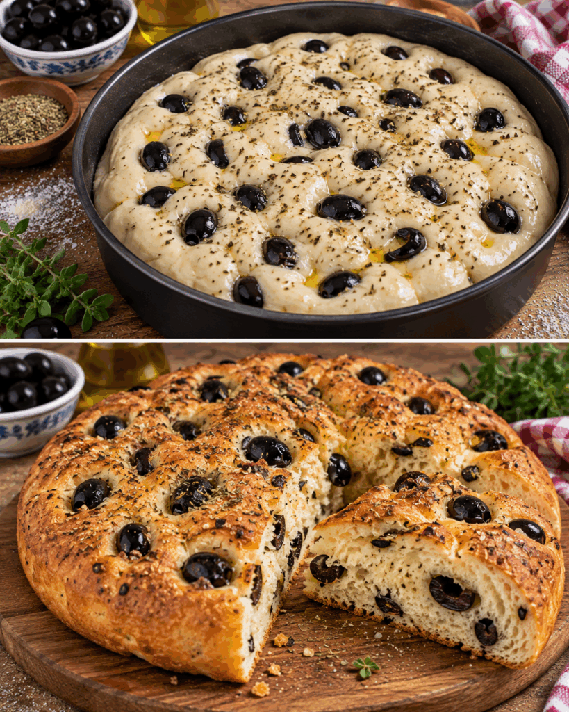 Pane di Semola con Olive Nere e Origano – Calabria