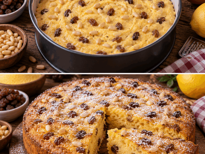 Torta di Polenta Dolce con Uvetta e Pinoli – Veneto