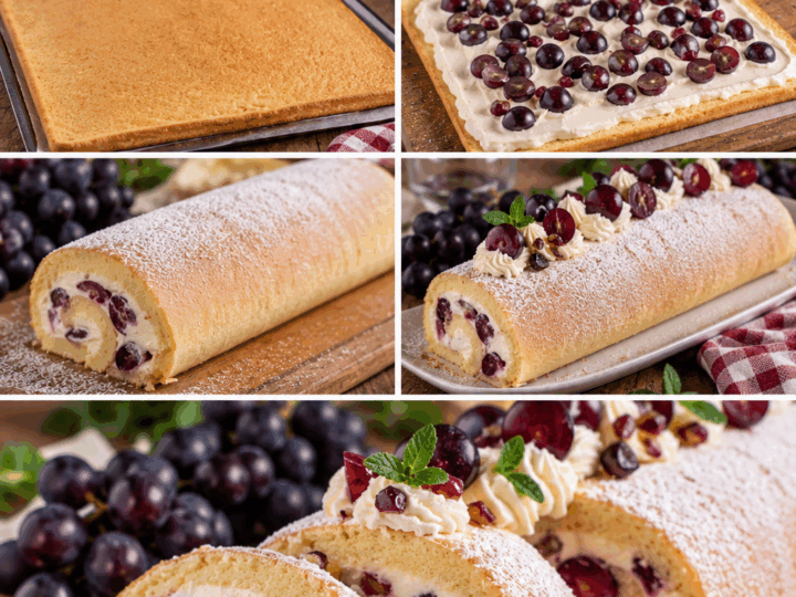 Rotolo Morbido all’Uva Fragola con Crema al Mascarpone – Lombardia