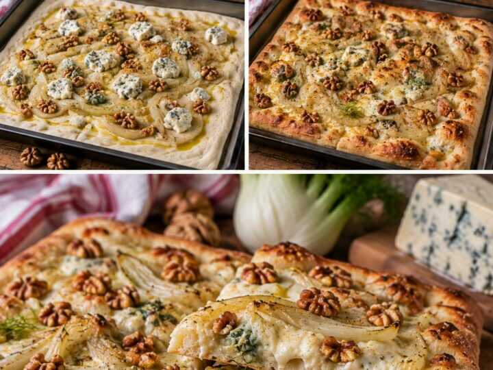 Pizza Bianca con Finocchi, Gorgonzola Dolce e Noci – Lombardia