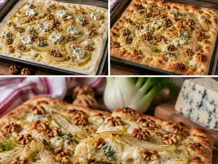 Pizza Bianca con Finocchi, Gorgonzola Dolce e Noci – Lombardia
