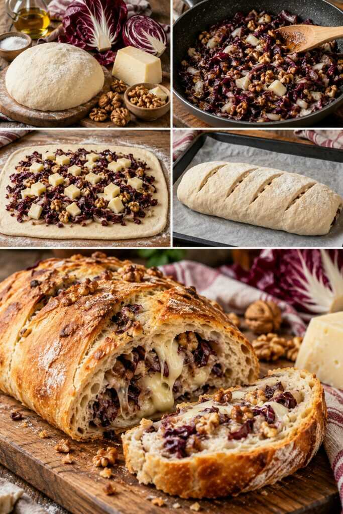 Pagnotta Rustica alle Noci, Radicchio e Asiago – Veneto
