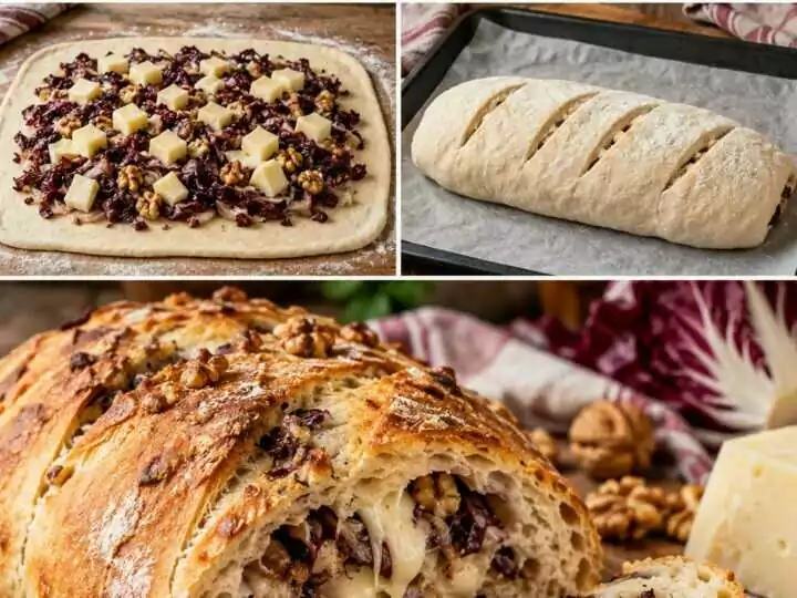 Pagnotta Rustica alle Noci, Radicchio e Asiago – Veneto
