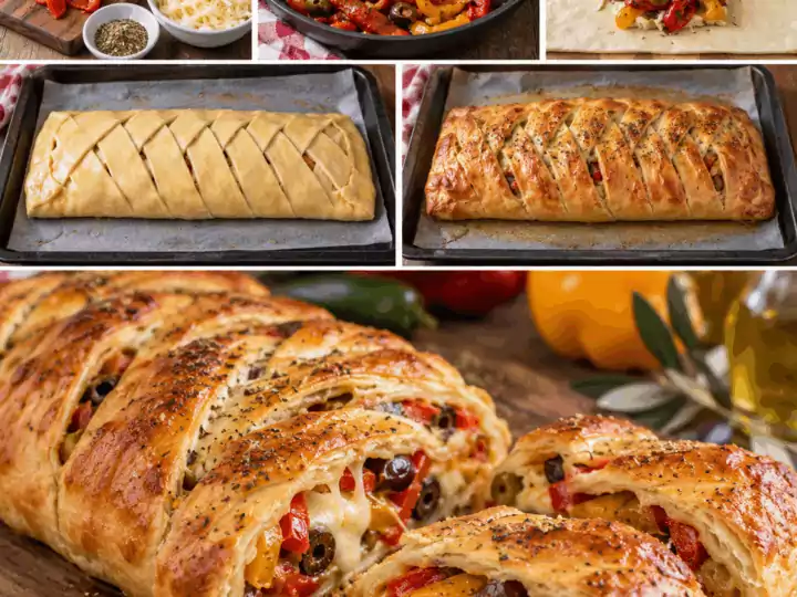 Rustico Intrecciato con Peperoni, Caciocavallo e Olive – Calabria