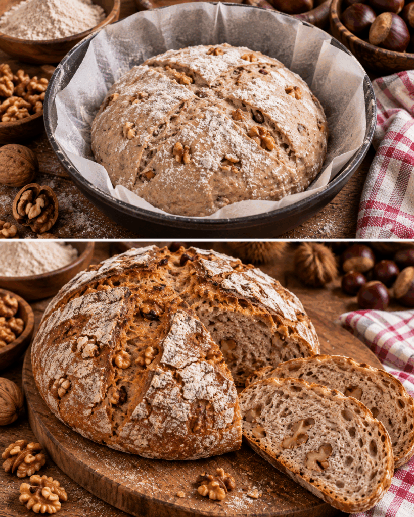 Pane Rustico alle Noci e Farina di Castagne – Toscana