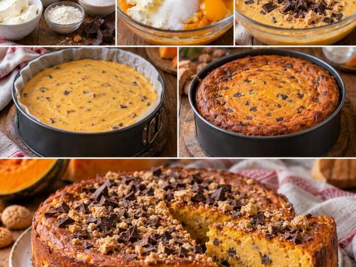 Torta Cremosa di Zucca, Amaretti e Cioccolato Fondente – Lombardia