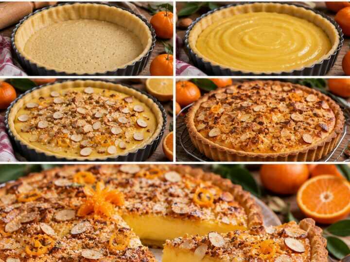 Crostata con Crema al Mandarino e Mandorle Tostate – Calabria