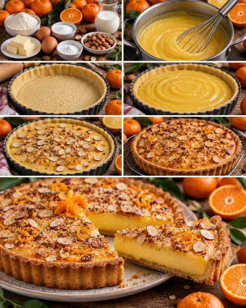 Crostata con Crema al Mandarino e Mandorle Tostate – Calabria