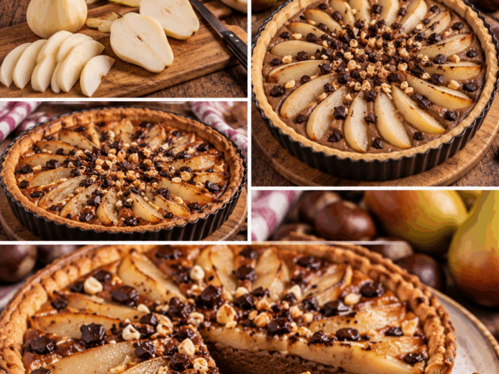 Crostata Croccante alle Castagne, Pere e Cioccolato – Piemonte