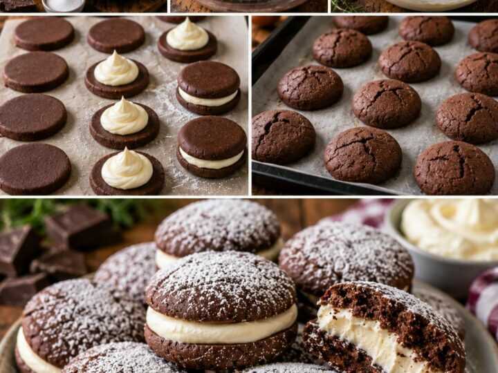 Biscotti al Cacao Ripieni di Crema al Mascarpone