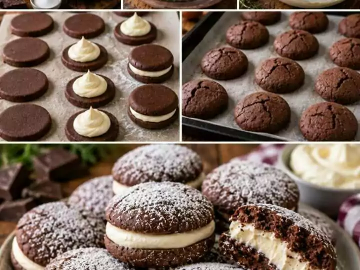 Biscotti al Cacao Ripieni di Crema al Mascarpone