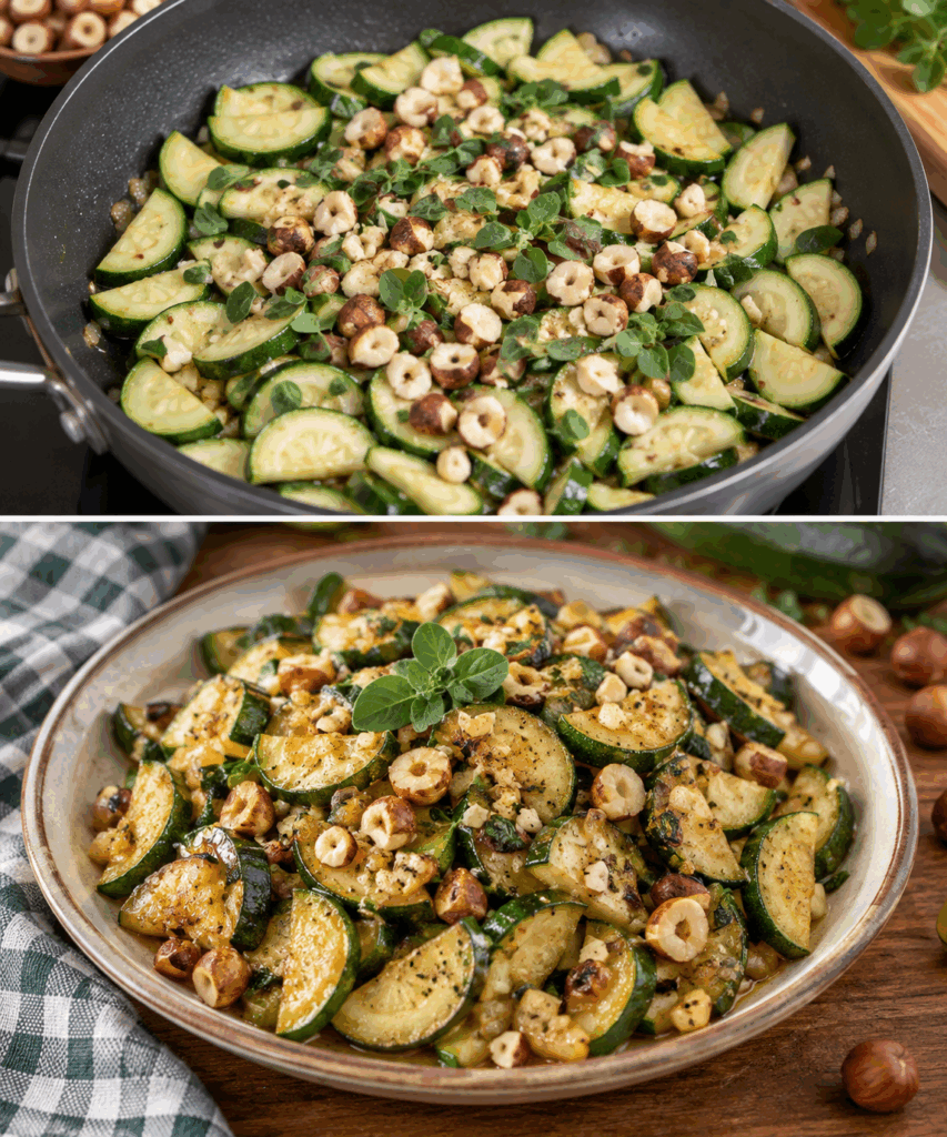 Zucchine Trifolate con Nocciole e Maggiorana – Piemonte