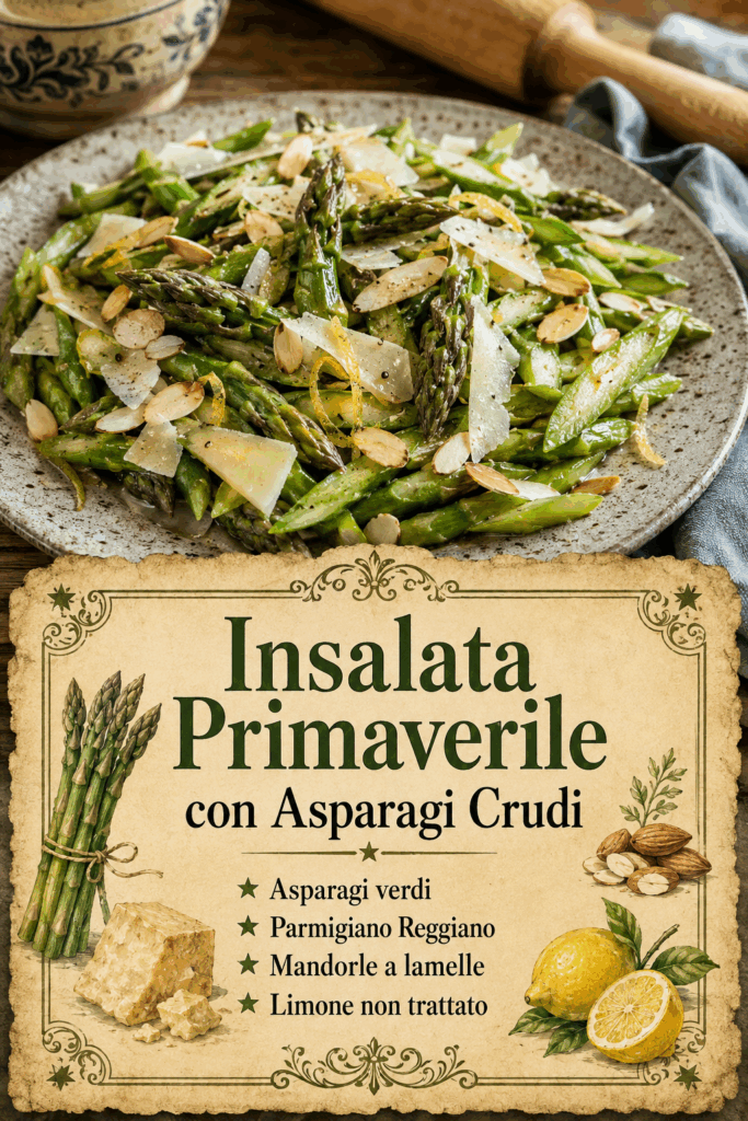 Insalata Primaverile con Asparagi Crudi