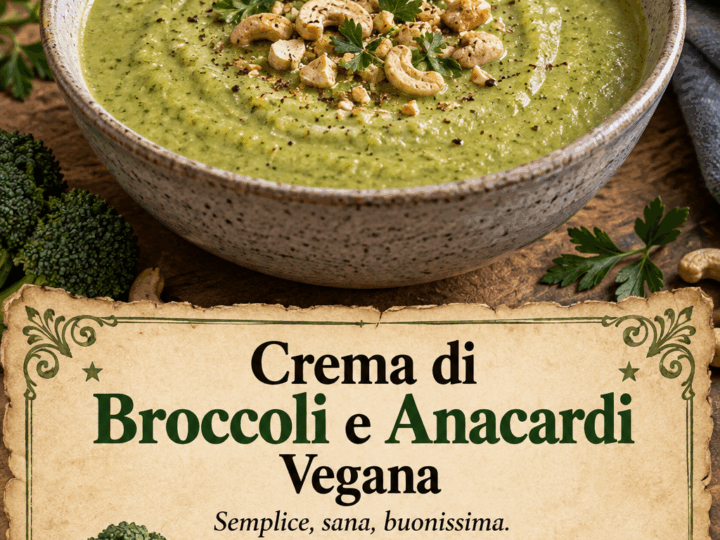 Crema di Broccoli e Anacardi Vegana