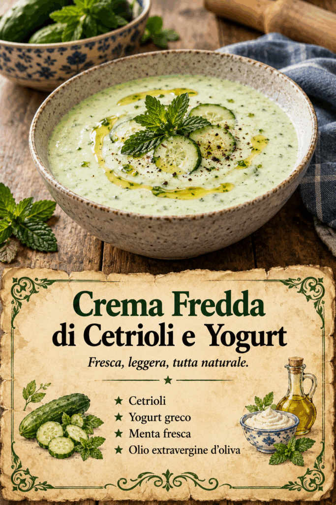 Crema Fredda di Cetrioli e Yogurt