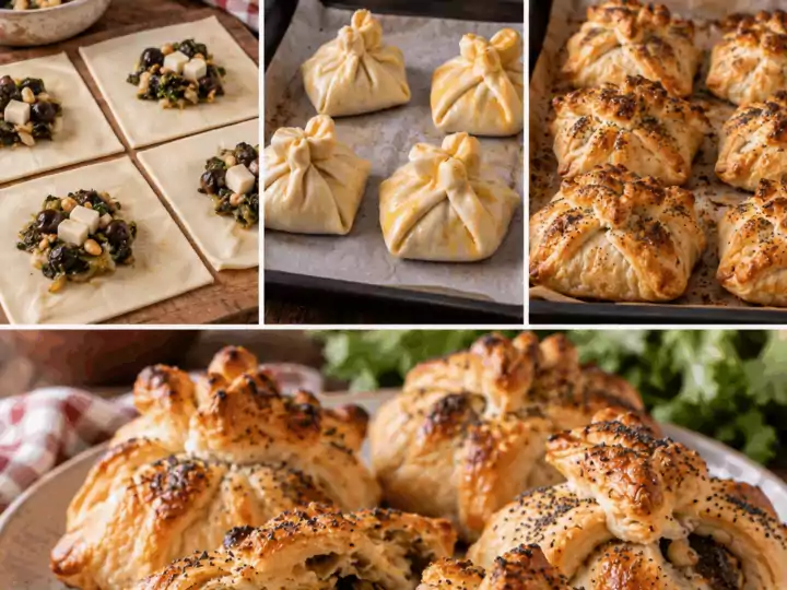 Fagottini di Scarola con Provola, Olive e Pinoli – Campania