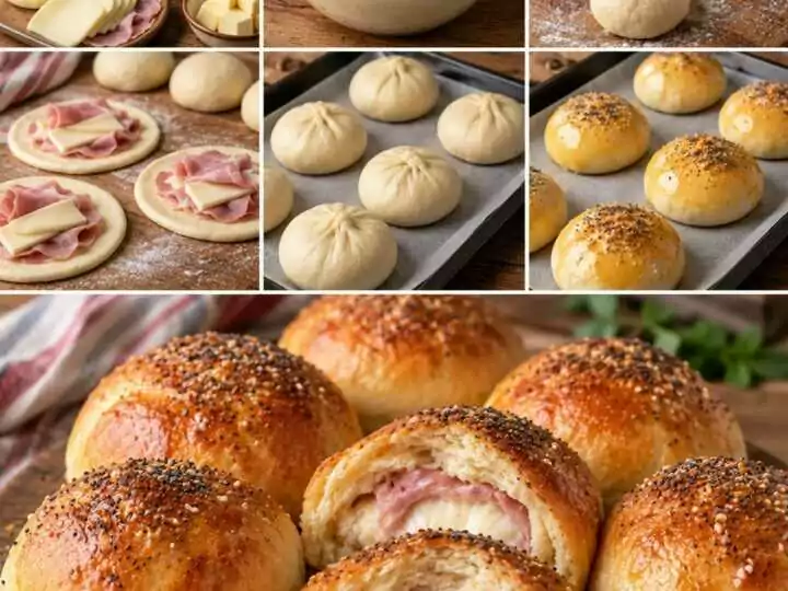Panini al Latte Ripieni di Scamorza e Prosciutto Cotto – Campania
