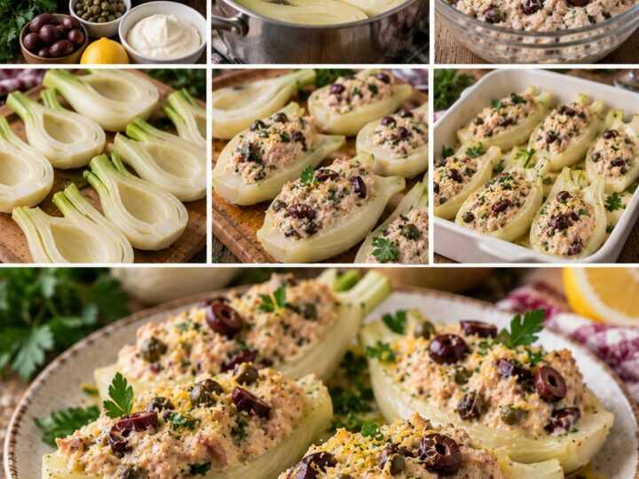 Barchette di Finocchio con Crema di Tonno, Capperi e Olive – Lazio