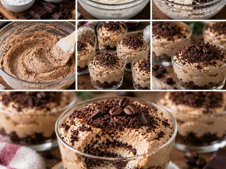 Crema al Cucchiaio di Ricotta, Caffè e Cioccolato Fondente