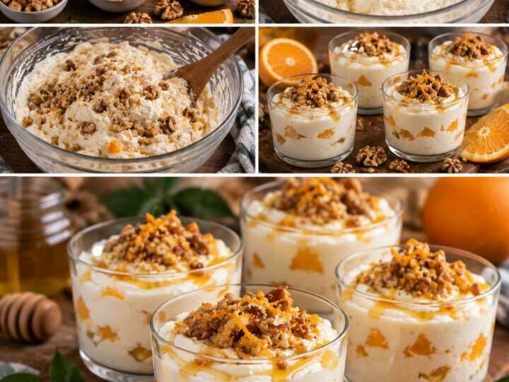 Mousse di Ricotta al Miele con Noci e Arancia – Sardegna